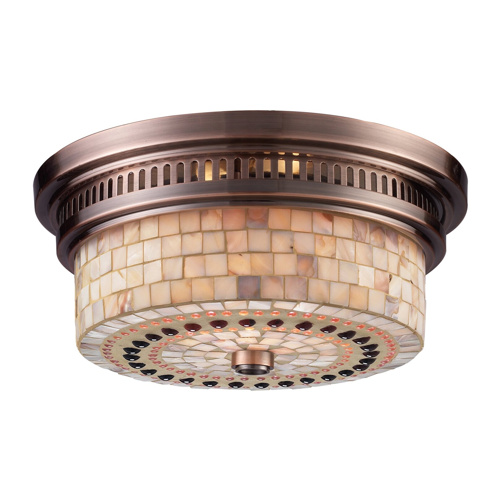 Alcott Hill Haffey Shell Flush Mount & Reviews